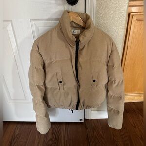 Commence sz small Cropped Funnel Neck Puffer Jacket